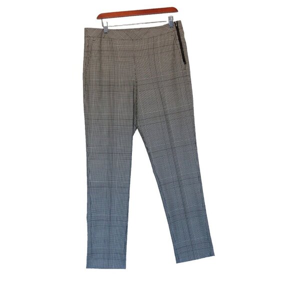 Kit and Ace Women's Size 8 Black Around The Bend Houndstooth Crepe Trouser $248 - Picture 1 of 12